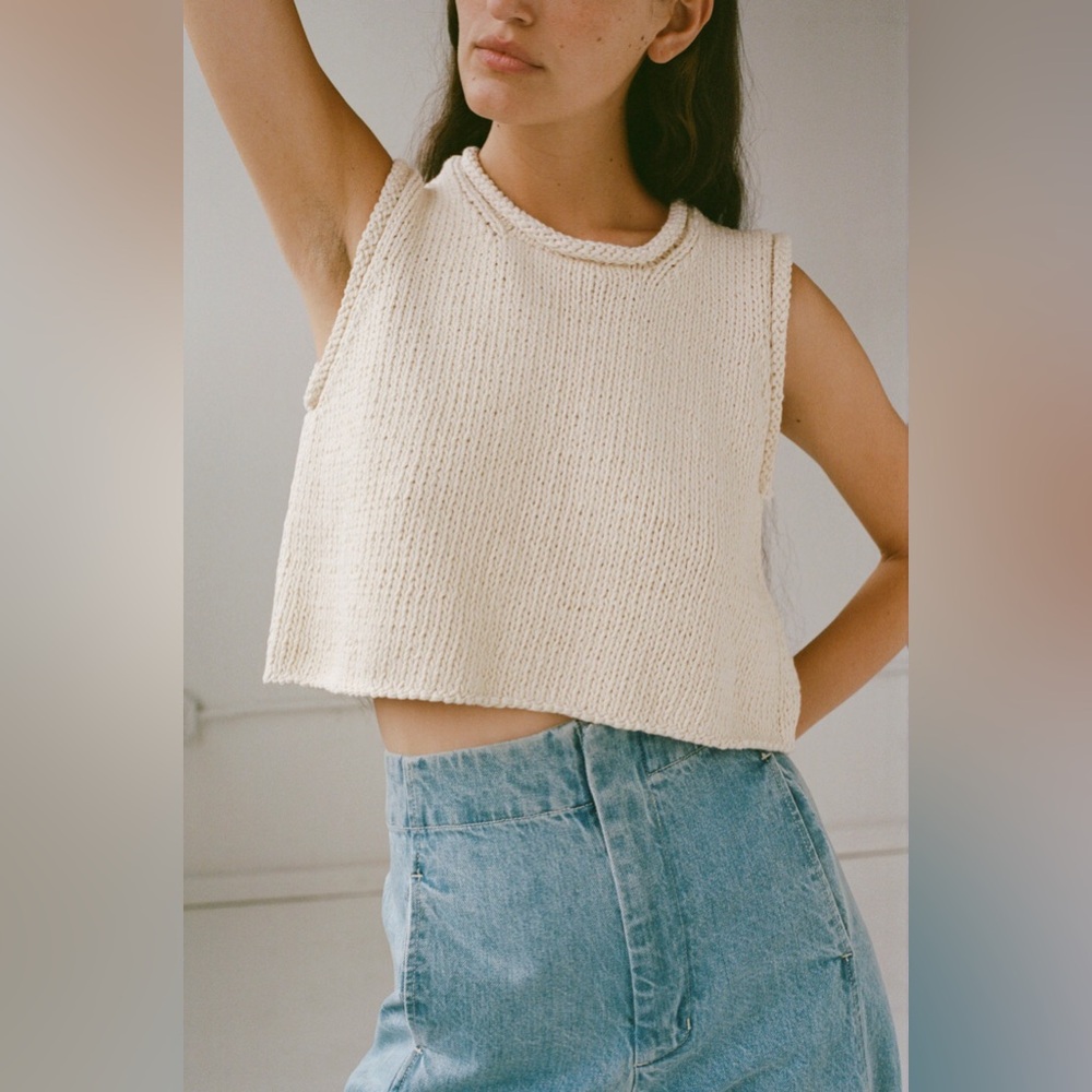 Shaina Mote Barisa Knit Crop Top